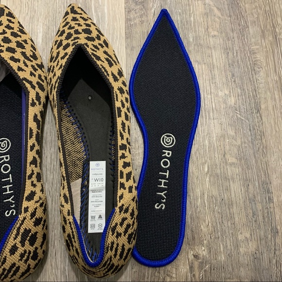 Rothy’s The Point Leopard flats c - Picture 4 of 6